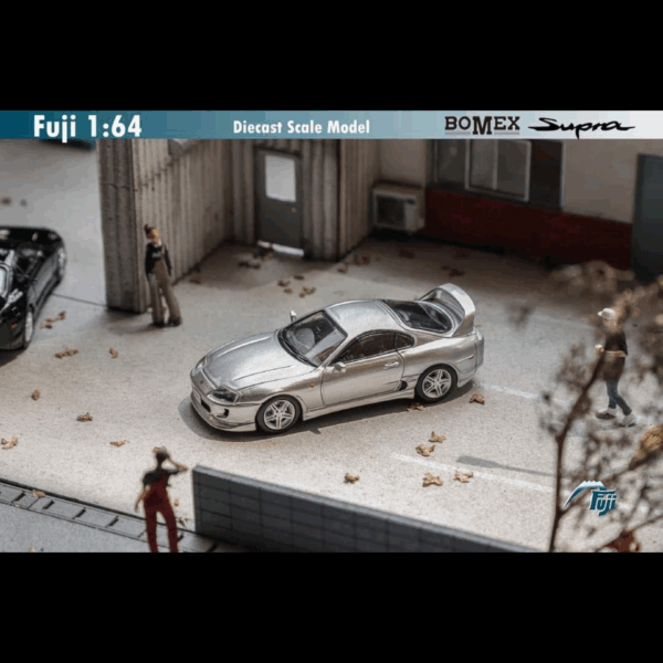 FUJI TOYOTA SUPRA RZ MK4 A80 BOMEX SILVER