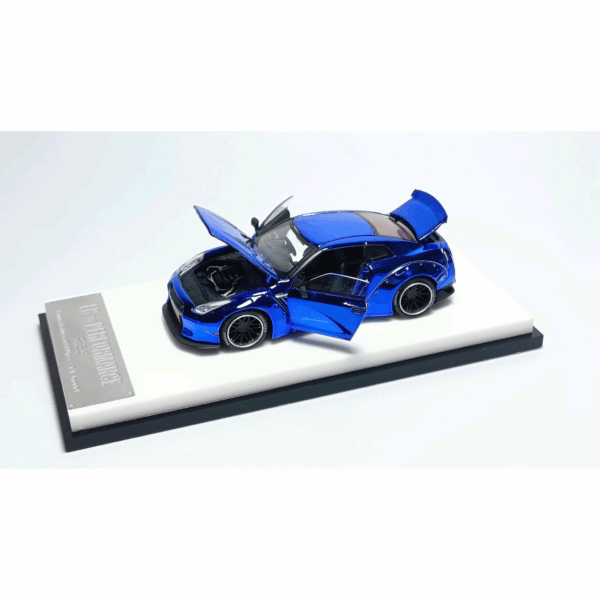 OLDTIME MODEL LIBERTY WALK NISSAN SKYLINE GT-R R35 DUCKTAIL CHROME BLUE