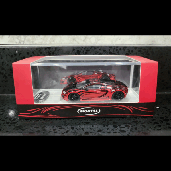 MORTAL BUGATTI VEYRON SUPERSPORT METALLIC RED/BLACK