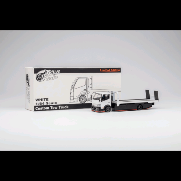 MICRO TURBO CUSTOM FLAT BED TOW TRUCK WHITE