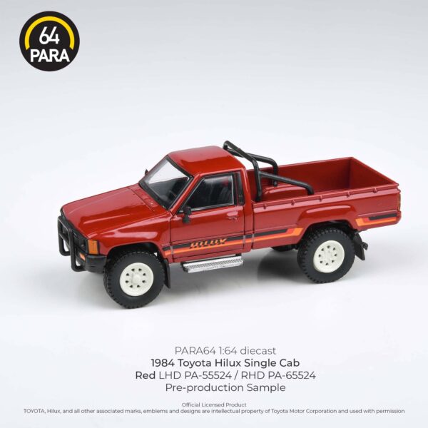 PARA 64 1984 TOYOTA HILUX SINGLE CAB RED