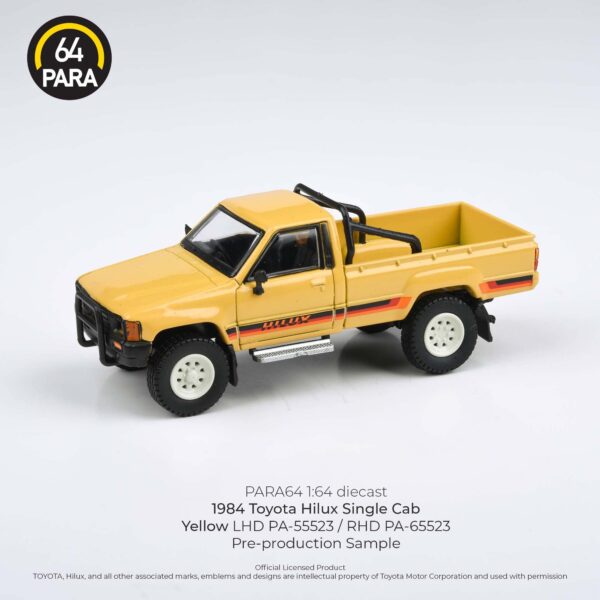 PARA 64 1984 TOYOTA HILUX SINGLE CAB YELLOW