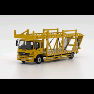 TINY CITY HINO RANGER 500 DOUBLE DECK BRIDGE CAR CARRIER YELLOW