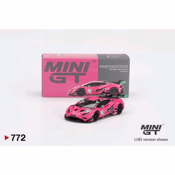MINI GT LAMBORGHINI HURACAN GT3 EVO 2 #83 2023 IMSA DAYTONA 24 HRS IRON DAMES