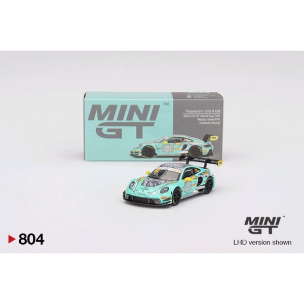 MINI GT PORCHE 911 GT3 R #28 HUBAUTO RACING 2023 FIA GT WORLD CUP 70TH MACAU GP