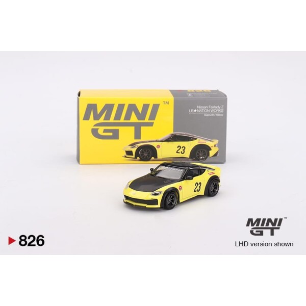 MINI GT NISSAN FAIRLADY Z LB★NATION WORKS YELLOW