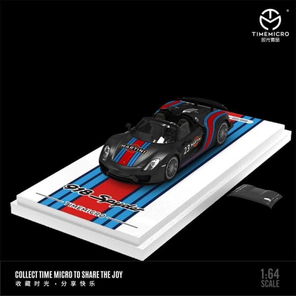 TIME MICRO PORCHE 918 SPYDER #23 MARTINI RACING LIVERY