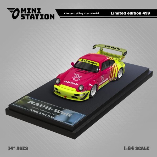 MINI STATION PORCHE RWB 964 #75 ADVAN LIVERY