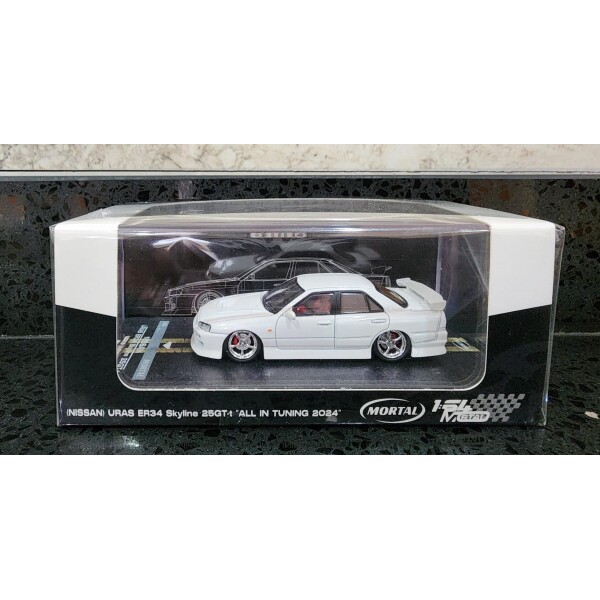 MORTAL NISSAN SKYLINE URAS ER34 25G-T WHITE 2024 ALL IN TUNING SHOW EXCLUSIVE