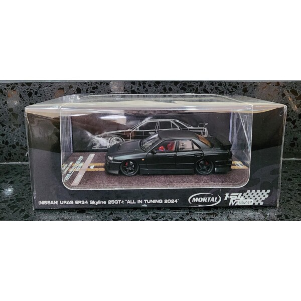 MORTAL NISSAN SKYLINE URAS ER34 25G-T MATTE BLACK 2024 ALL IN TUNING SHOW EXCLUSIVE